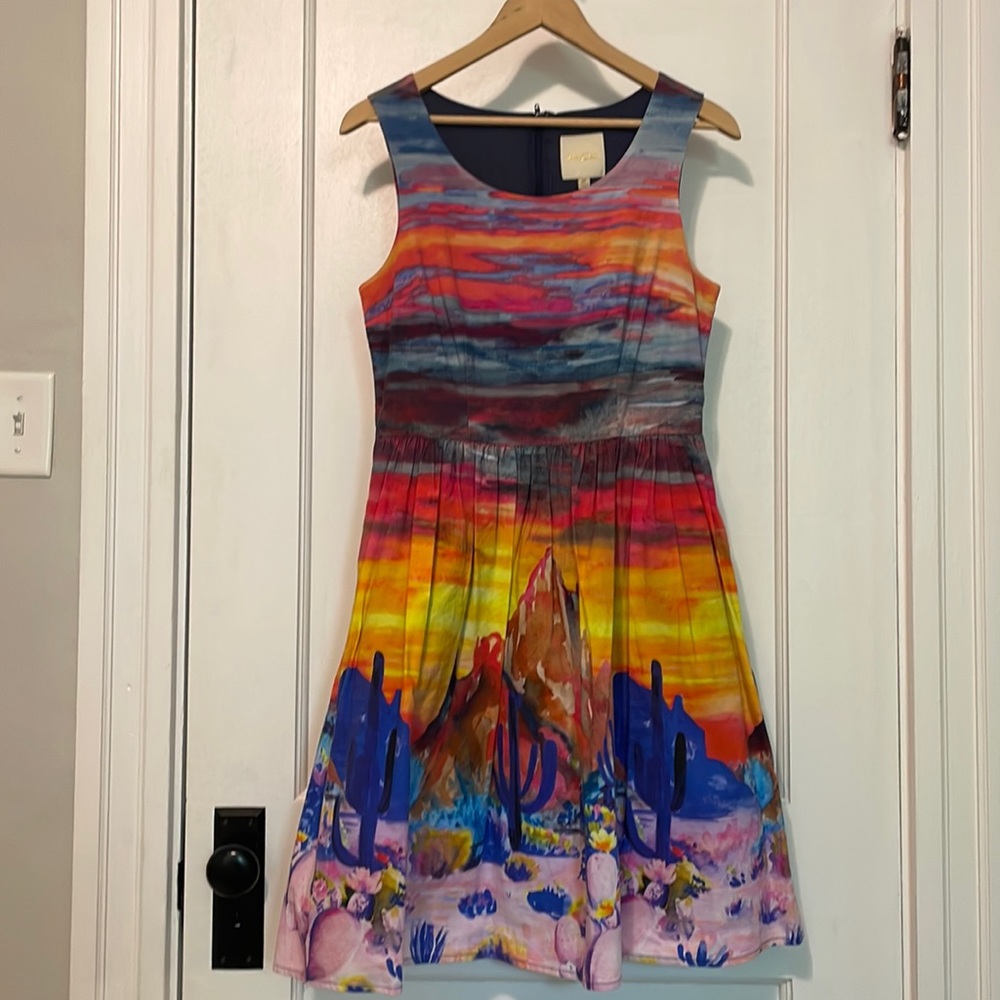 ModCloth Saguaro Sunset Cactus Dress